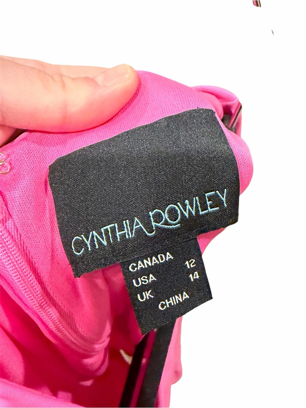 Cynthia Rowley Sleeveless Pink Ruffled Hem Shift Dress - Picture 5 of 6